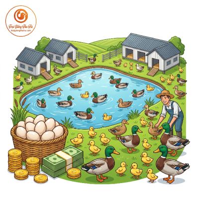 Mô Hình Chăn Nuôi Vịt Trời Đem Lại Hiệu Quả Kinh Tế Cao